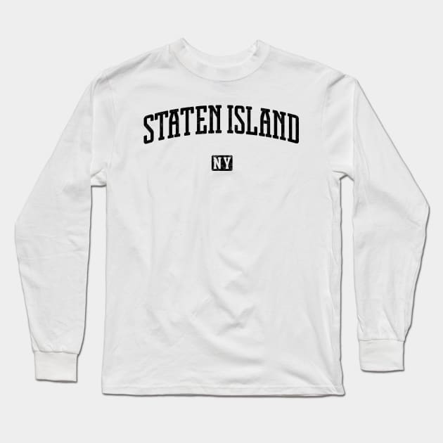 Staten Island New York Vintage Long Sleeve T-Shirt by Vicinity